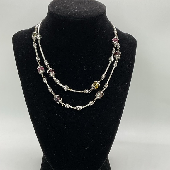 Brighton Two Strand Glass Mountain Beaded Necklace - Picture 1 of 4